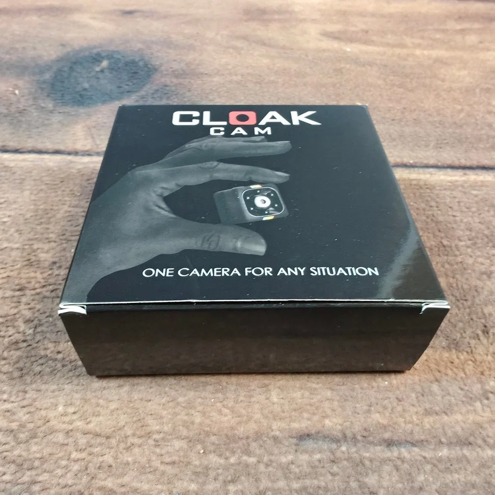 Cloak Cam Tactical Carry Camera OS Black New 1080P HD Night Vision Wide Angle